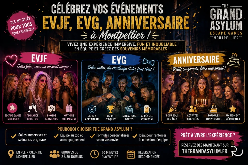 EVJF EVG anniversaire Montpellier