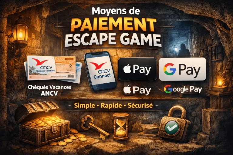 paiement escape game Montpellier