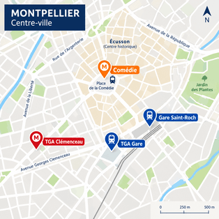 Que faire à Halloween à Montpellier en 2026 : le guide des frissons 5 plan Halloween centre-ville Montpellier tram escape game